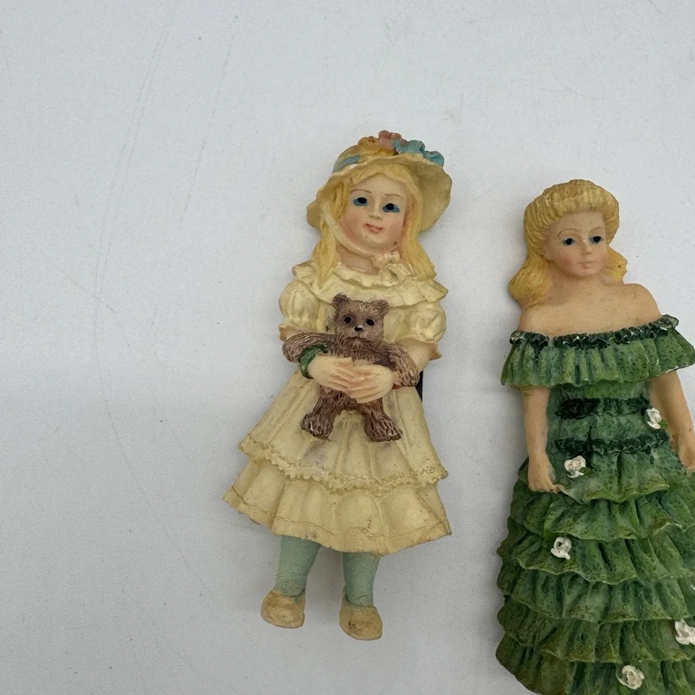 Silver Angel Magnets Set‎ of 4 Cherub Refrigerator United Design Corp 1995
